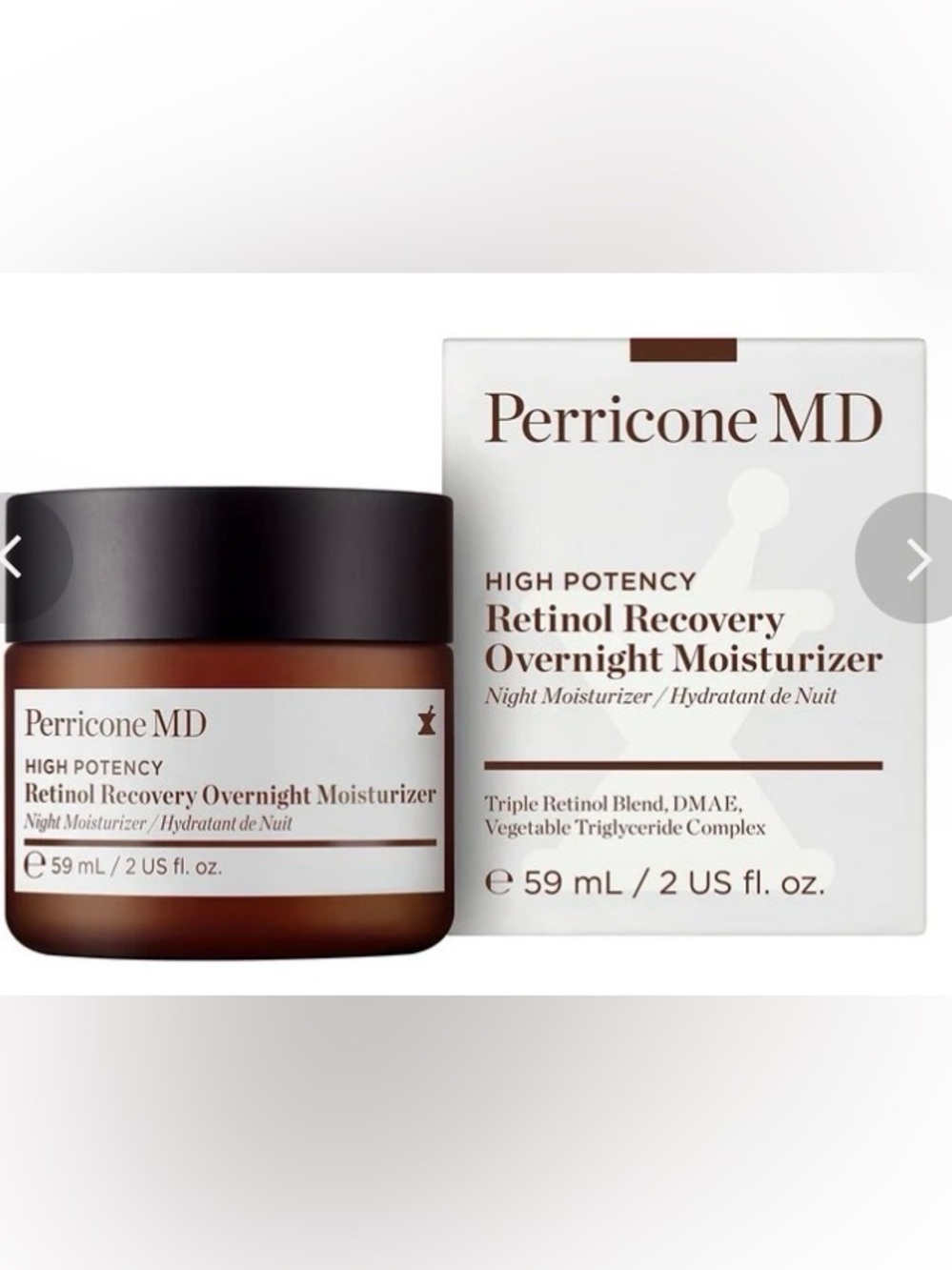 Perricone MD White and Brown Retinol Overnight Moisturizer 59ml